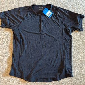 NWT Brooks Cadence Short Sleeve, Heather Black Size L